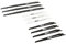 Loops 10 PACK – 150mm & 240mm Reciprocating Saw Blades – ½” Universal Shank High Carbon Steel Teeth | Firewood Tree Branch Root Wood Pallet Wrecking Electric/Cordless Sabre Cutting Attachment