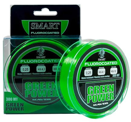Maver Monofilo Green Power Fluorine 300 m - 0.25 mm