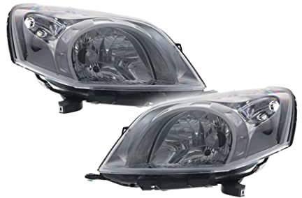 DEPO Set Hauptscheinwerfer Scheinwerfer H4 mit Motor + Set Satz Links und Rechts Kompatibel mit FIAT Qubo Fiorino Peugeot Bipper Tepee Citroen Nemo 2007 ->