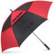NINEMAX Golf Regenschirm Groß Sturmfest XL, Großer Regenschirm Sturmfest Stabil, Golfschirm Gross für Herren Damen 2 Personen (Schwarz/Rot)