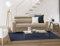 Talamo Italia - 3-Sitzer festes Sofa Julia, Sofa aus gepolstertem Stoff, verstellbare Kopfstützen und Standardarmlehnen, 100 % Made in Italy, 220 x 95 x 85 cm, Beige
