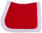 QHP Weihnachten Schabracke Rot mit weißem Rand, Größe:VS/WB, Farbe:rot