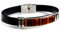 Frauen, Männer, Unisex Schmuck, Handgefertigtes Mosaik-Armband aus Baltischem Bernstein mit Kunstlederband, Edelstahlverschluss, Verstellbar (Schwarz Kirsche)