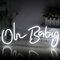 SIGNSHIP Oh Baby Neonlicht Weiße LED Neonschilder USB-betriebene Lichtschilder Buchstabe Baby Neonschild für Wanddekoration Babyzimmer Schlafzimmer Hotelbar Hochzeit Geburtstagsfeier Geschenk