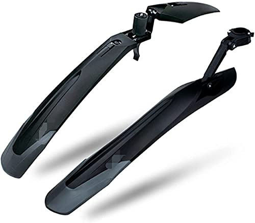 DYTWXG Fahrradschutzblechset MTB Fender E-Bike 26 27,5 29 Mountainbike TPE Verbreitern Verlängern Vorne Hinten Schnellspanner Radfahren Fender Zubehör (Color :1 Set Fender)