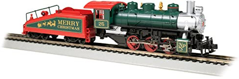 Bachmann Dampflok 0-6-0 North Pole mit Rauchfunktion - HO Gleichstrom - Metall, Braun und Grau (Brown and Grey) - Historisch - Rauchgenerator - Neu