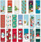 DAOUZL Segnalibri Magnetici, 40PCS Lettura Segnalibri Clip, Segnalibro magnetico per libri, Segnalibro Bambini, Segnalibri Magnetici di Pagina per Scuola,Ufficio,Materiale per la Lettura(Natale)