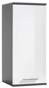 RASANTI Bad-Hängeschrank 1-TRG Orlando Norwegische Pinie/Weiß Hochglanz