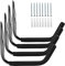 Sinoer Set di ganci resistenti per kayak, ganci da parete per garage e kayak, per casa, garage, stoccaggio, sci, bici, scale, kayak, portata fino a 45 kg (38,1 cm), 4 pezzi