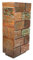 Casa Moro Massiv Altholz Schubladen-Kommode Noura Shabby Chic Braun Bunt 61x40x131 (B/T/H) mit 12 Schubladen geräumig | handgefertigte Hochkommode Anrichte | CAC460