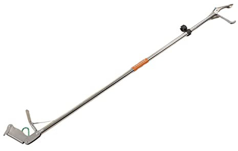 TOPINCN Schlangenzange, Zusammenklappbarer Greifer, Schlangenfänger, Edelstahl, Schlangenfänger, Breiter Kiefer, Handhabungswerkzeug, Schlangenhaken mit Automatischem Verriegelungsgriff