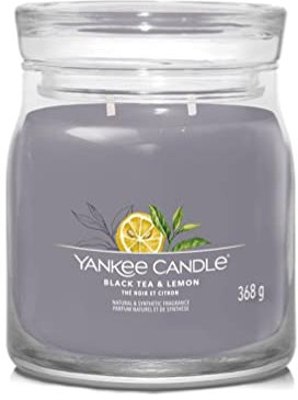 YANKEE CANDLE CANDELA MEDIA SIGNATURE BLACK TEA & LEMON