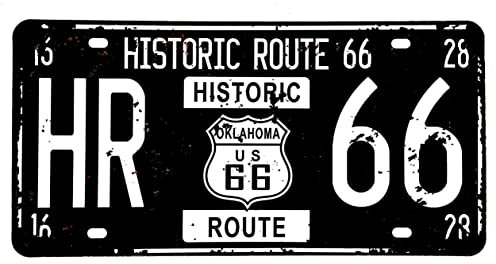 DiiliHiiri Targa stradale 66 Targa auto USA Poster americano vintage - Cartello Route 66 Decorazione retrò per bar - pub - caffetteria - grotta di uomo - Garage o officina — 30 x 15 cm — (2651-37)