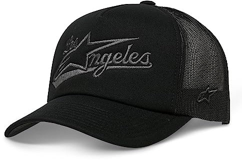 Alpinestars Unisex Los Angeles Foam Trucker Hat Baseball Cap, Black/Charcoal, Einheitsgröße