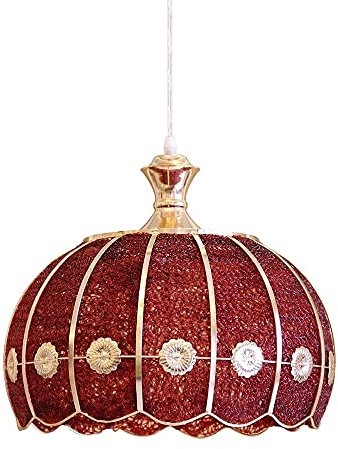 Lustres en verre rouge orange de lampe pendante de luxe de lumière de style européen pour le magasin de vêtements, la boutique, la chambre à coucher, la salle à manger, le luminaire de salon Marriage