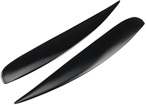 ORBHES Autoscheinwerfer Augenbrauen,Für Vauxhall Corsa D VXR 2006-2014,Scheinwerfer Lampe Aufkleber Augenlider Trim Cover,A-Gloss Black