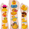 24 Blatt (144 Stück) Gummiente Temporäre Tattoos Gummiente Geburtstag Party Favors Dekorationen Supplies Niedliche Ente Tattoos Aufkleber für Kinder Mädchen Jungen Geschenke Klassenzimmer Schule