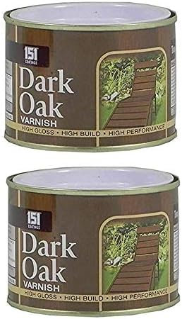 PEBBLE HUG 2X 151 Coatings Oak Brown Paint for Wooden Surface,High Glossy Varnish Paint for Wood Ideal for Interior and Exterior Surface (Pack of 2, 180 ML)
