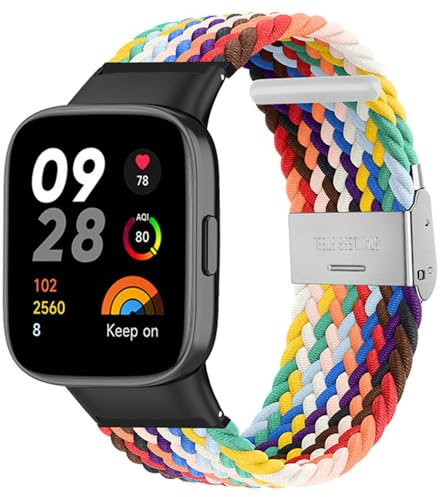 ACETCHS Cinturino compatibile con Redmi Watch 3, cinturino di ricambio regolabile in nylon