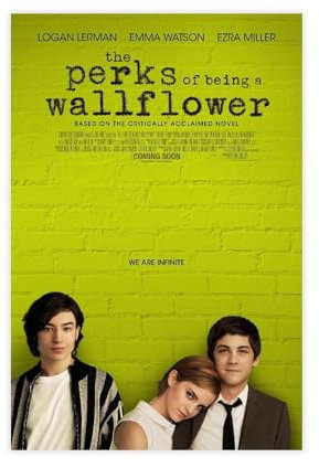 AAVEDA Filmposter The Perks of Being A Wallflower, Leinwand-Poster, Wandkunst, Dekor, Bild, Gemälde für Wohnzimmer, Schlafzimmer, Dekoration, ungerahmt, 30 x 45 cm