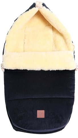 Kaiser 65342 FILIA CORD Lammfell Babyschalen Fußsack (dark blue)