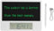 Electronic Desktop Calendar, Rechargeable Writing Notepad with Digital Clock Date Time Week Indoor Temperature Display 8.7inch Drawing Pad for Office Home Business