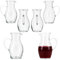 Ritzenhoff & Breker 6er Set Glas-Krug Valentino I geeicht 0,2L I (LxBxH) 10x7,5x13,5cm I Wein-Karaffe für Weiß- & Rotwein I Kännchen alternativ für Apfelwein, Essig & Öl, Sauce, etc.
