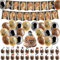 44 Stück Detectiv Geburtstag Deko, Dedektivparty Geburtstag Kridinner Deko Luftballons Kindergeburtstag Deko Geburtstag Happy Birthday Banner Cupcake Toppers Junge Detectiv Mystery Secret Party