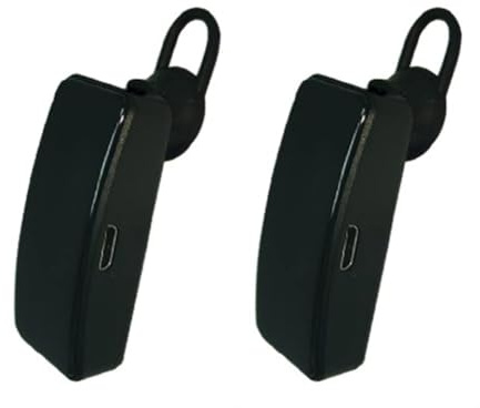 PAGJHRFJG Walkie Talkie Headset Ear Hanging Mini Portable Bluetooth Headset for Bar Hotel Radio A
