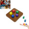 Gxlaihly Traditionelles Koreanisches Spiel,Gonggi Jack Stone Pebbles Set Spiel,Gonggi Korean Game Steine Set für Erwachsene und Kinder,klassischer Hand-Auge-Koordinationsspaß (5pcs+Base)