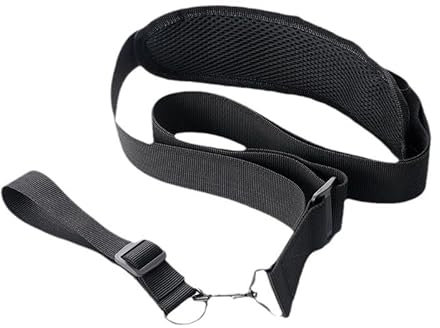 Harnais Débroussailleuse, Harnais Confortable pour Débroussailleuse et Tondeuse, Sangle d'Épaule en Nylon, Ajustable, Compatible avec la Plupart des Marques pour Jardinage Intensif, Noir 