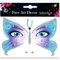 Gesichtstattoo,Face Art Sticker Schmetterling, Schmetterling Face Art Sticker,Face Tattoo Aufkleber,Ablösbare Glitzer Gesicht Aufkleber,für Karneval,Halloween,Weihnachten