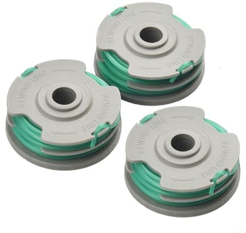 RichVibe Trimmer Spool, AutoFeed Replacement Spool And Line For Flymo Contour Trimmer Contour 500E 580E 650E 5000E Trimmers Lawn Mower(3 PACK)