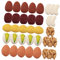 MILISTEN 35 Stück Nussharzzubehör Essen Mini-Lebensmittel Klein Spielzeugnahrung Vorgeben Erstellen Miniaturen Basteln Mini Food Model Kit Mini-harzfutter Plastik