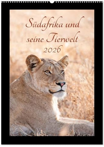 Südafrika und seine Tierwelt (Wandkalender 2026 DIN A2 hoch), CALVENDO Monatskalender: Die artenreiche Tierwelt Afrikas ist in dieser Form einzigartig ... sie hier in diesem Kalender. (CALVENDO Tiere)