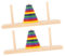 IMIKEYA 2stücke Bunte Holz-Hanoi-Turm-Puzzle Für Erwachsene Intellektuelles Spielzeug Kreativität Und Vorstellungskraft Für DIY-Partys Und Familienspiele