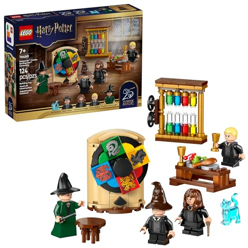 LEGO Harry Potter Hogwarts Castle: Sorting Hat Ceremony Building Toy for Boys, Girls - Pretend Play Set for Kids, Ages 7+ - W/4 Minifigures & Cat Patronus Toy Figure - Gift Idea for Birthdays - 76460