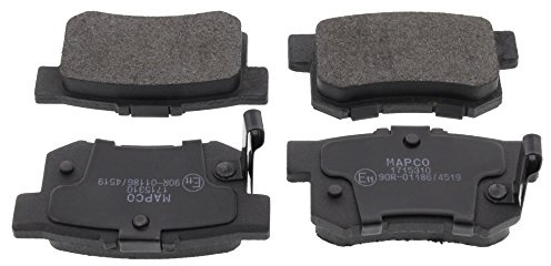 MAPCO Bremsbeläge hinten (Satz) 6529 Hinterachse | Kompatibel mit: FIAT SEDICI, HONDA ACCORD IV, ACCORD IV Aerodeck, ACCORD IV Coupe, ACCORD V, ACCORD V, ACCORD V Aerodeck