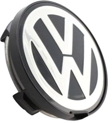 Original Volkswagen Radkappen Emblem, Radzierblende, Silber