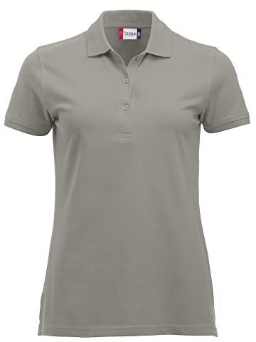 CliQue Damen Regular Fit Poloshirt,Grey (Silver), 38 EU (Herstellergröße:Medium)
