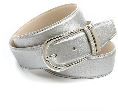 Anthoni Crown Damen A13WTS Gürtel, Silber (Silber 015), 90