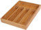 raxter® Bamboo Cutlery tray organiser Adjustable 5 Compartment Drawer Organizer &Utensil Holder for Kitchen Accessories Natural Brown wooden cutlery divider trays Eco-Friendly flatware organizer