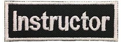Budodrake Aufnäher Instructor schwarz