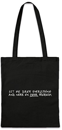 Urban Backwoods Let Me Drop Everything Hipster Bag Beutel Stofftasche Einkaufstasche