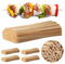 Relaxdays Piques Bois en bambou Lot de Holzspieße 2500 Stück Grillspieße Bambus, DIY, Länge 30 cm, Breite 4 mm, praktisch, Natur, 100, Hellbraun, 30 x 0,4 cm