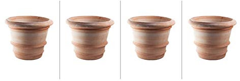 Blumentopf Pflanzgefäß Übertopf Terracotta FROSTFEST Siena Conca Classica Toscana XXL (4, 60cm)