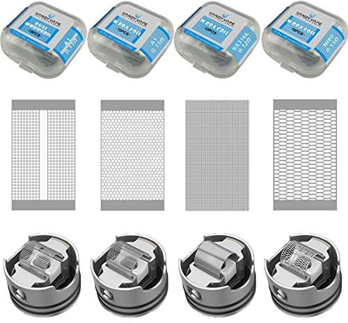 VandyVape DUAL M RDA Coil MESH V1, V2 M oder Watte Draht Vandy Vape Wotofo OFRF Slacker RBA Coils RDA (Nr.07 - M RDA - 0.15 Ohm A1)