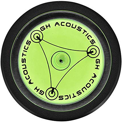 Sutinna Bullseye Bubble Aluminium Case Spirit Level for LP Vinyl Record Player (Black)
