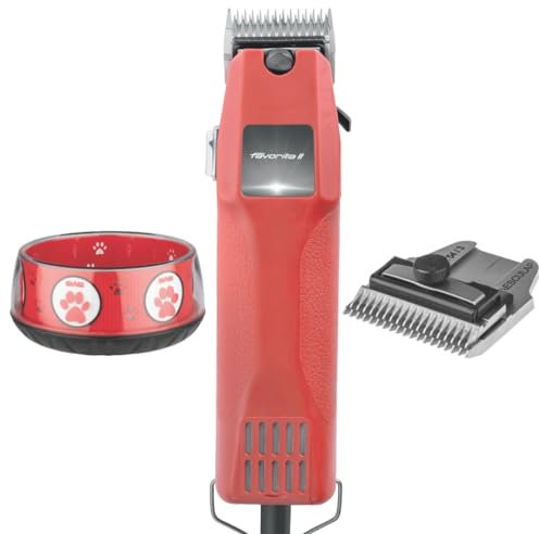 Aesculap EHASO Profi Hundeschermaschine GT-104 / Favorita 2 mit Scherkopf GT 710 1,8 mm + Aufschiebek.-Set + Hundenapf