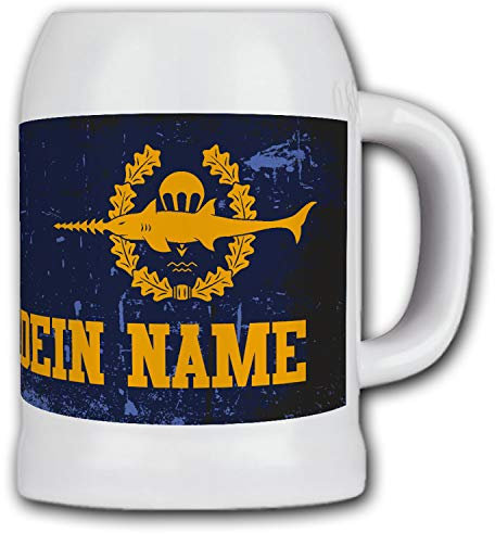 Bierkrug Hauptbootmann Kampfschwimmer Eckernförde Marine Bundeswehr #36321